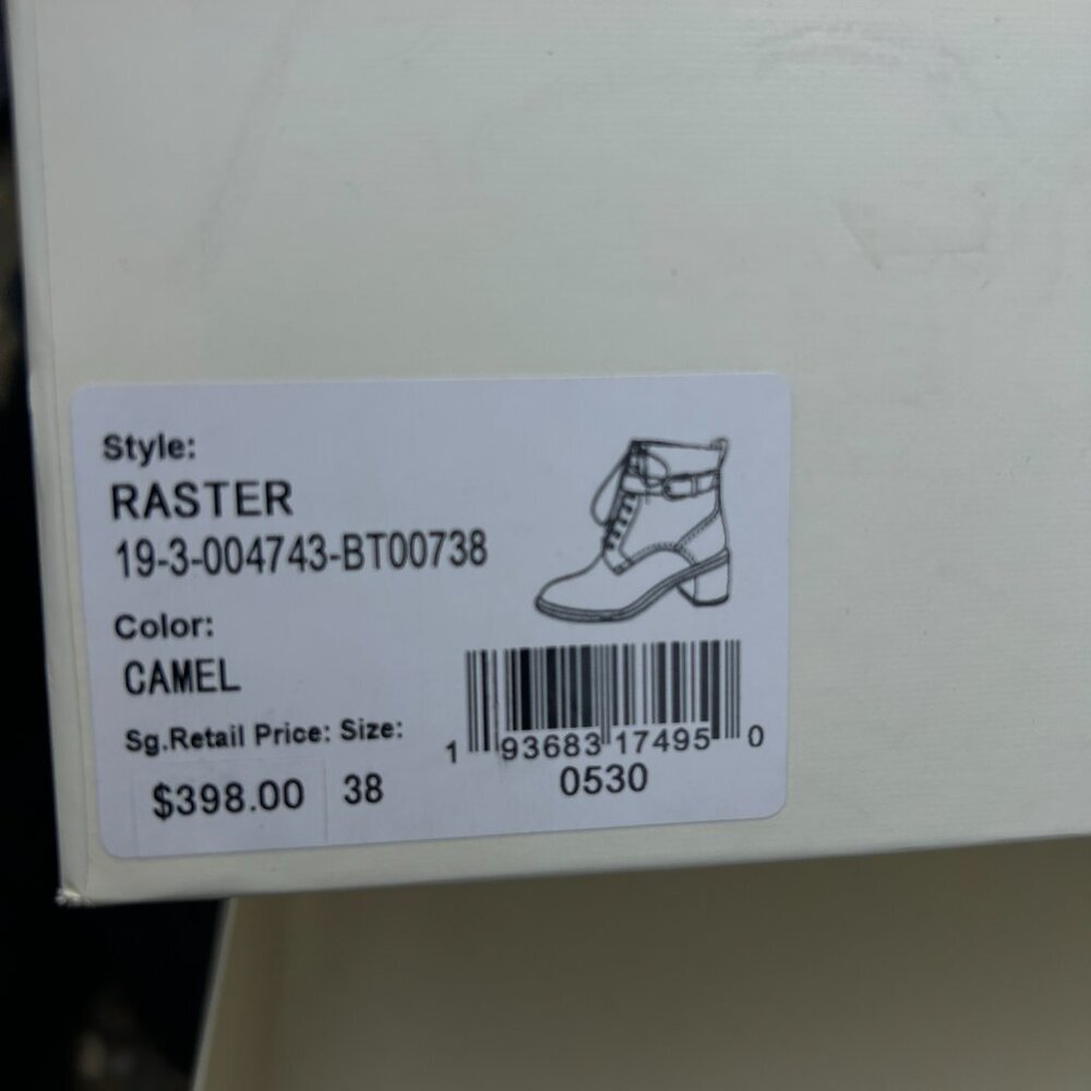 Joie Ragster Python Snakeskin Print Combat Boots … - image 4